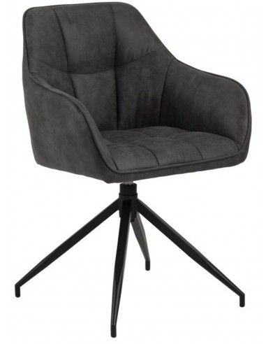 Кресло BRENDA PU темно-серый /...