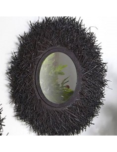 Зеркало NEGRO Ø90 черный 2