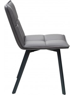 Стул LARS PU темно-серый 2