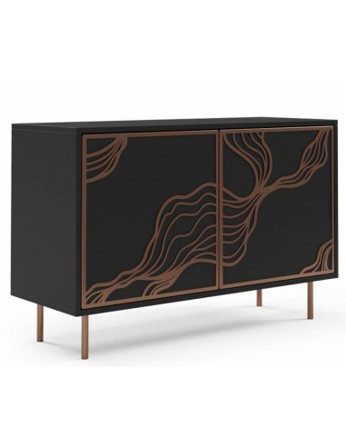Kumode LUARIS 110x42x77h melna / vara
