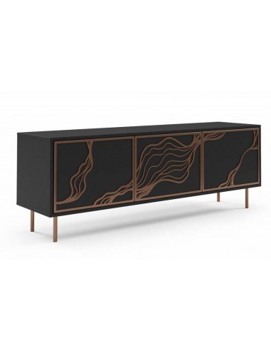 TV столик LUARIS 161x38x64h черный /...