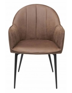 Стул LESTER темно коричневый 2