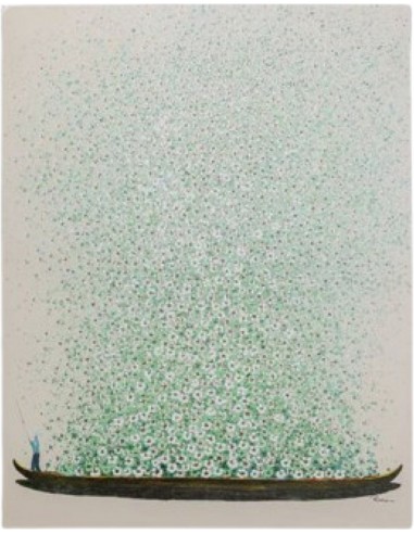 Glezna FLOWER BOAT 120x160